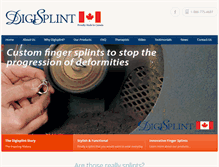 Tablet Screenshot of digisplint.ca